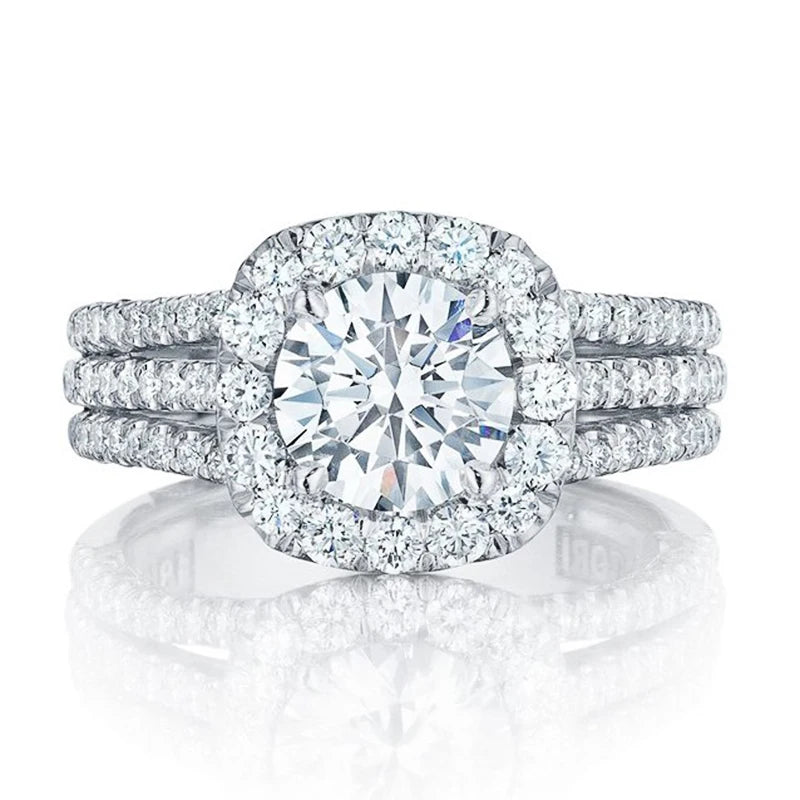 Paris Ring (Brilliant Cubic Zirconia Luxury Engagement Rings)