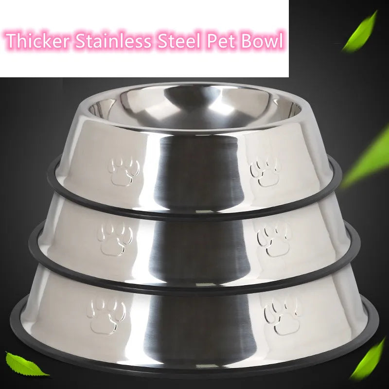 Quality Paw Stainless Steel Pet Dog Bowl