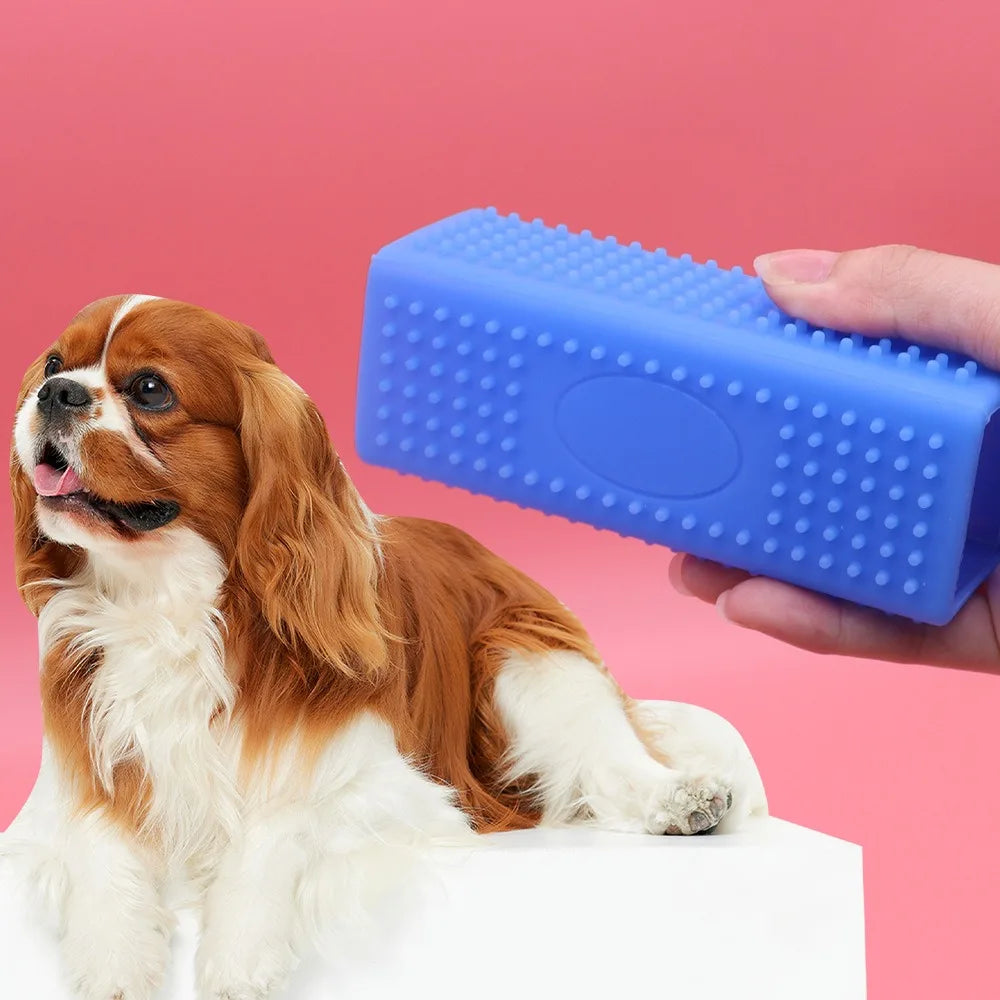 Silicone Hollow Rubber Dog Hair Brush