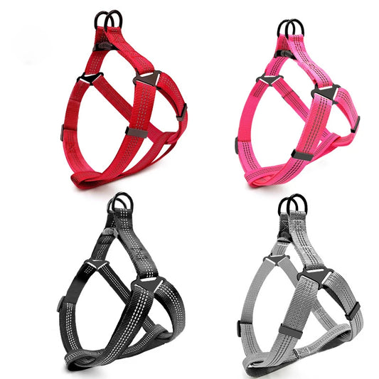 Adjustable Dog Y Harness Breathable Reflective Puppy