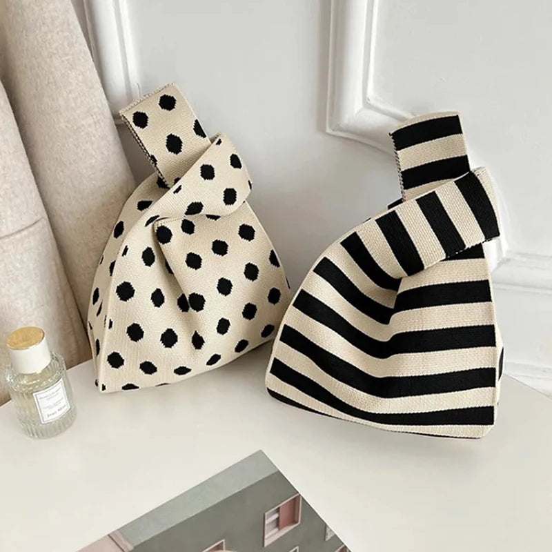 Fashion Handmade Knit Handbags Women