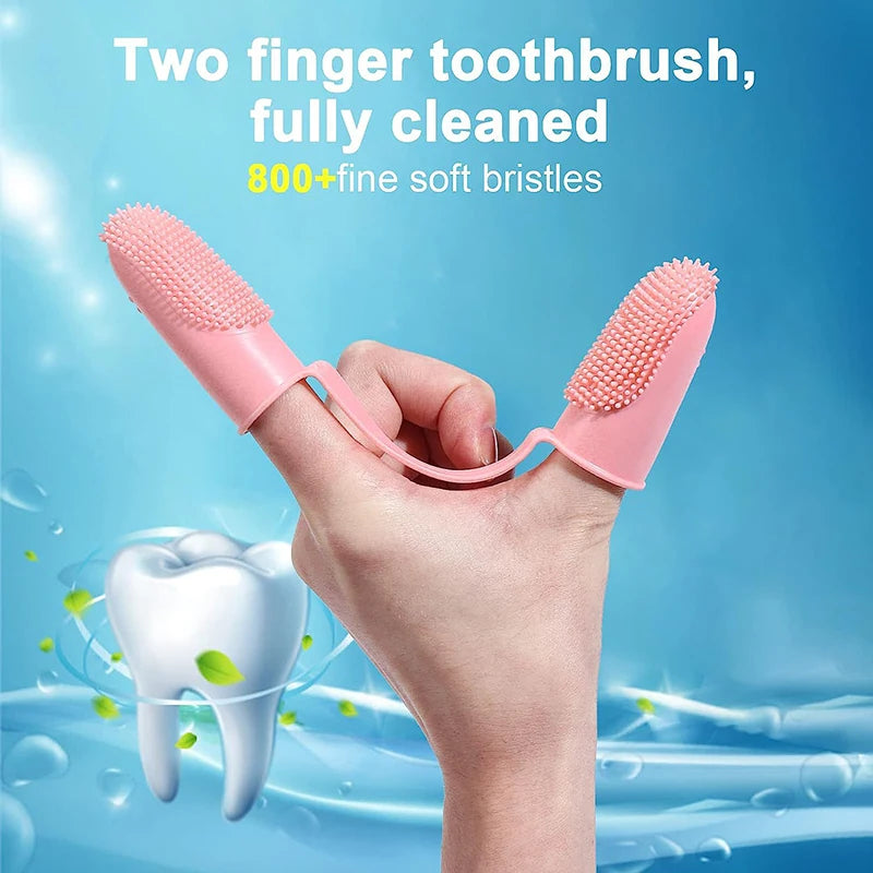 Pet Finger Toothbrush Silicone Super Soft Dog