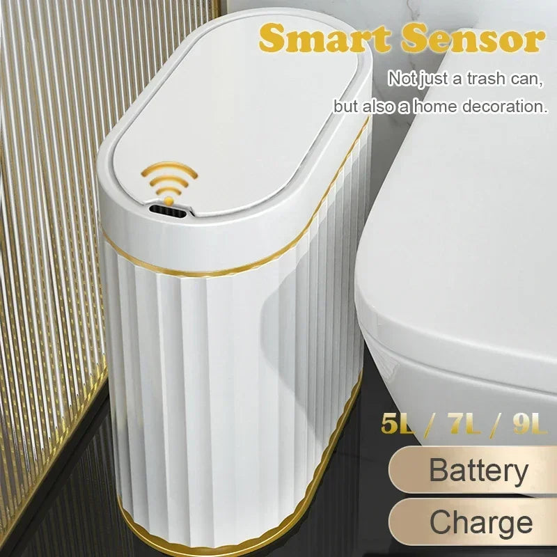 Smart dump Bathroom Trash Bin