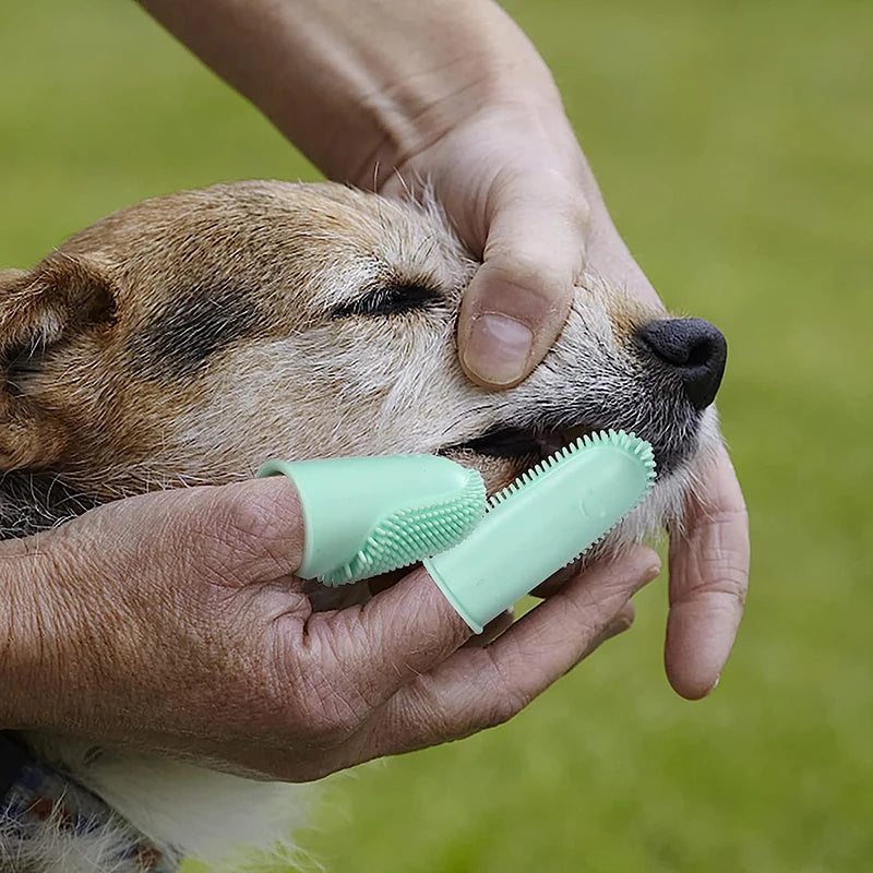 Pet Finger Toothbrush Silicone Super Soft Dog