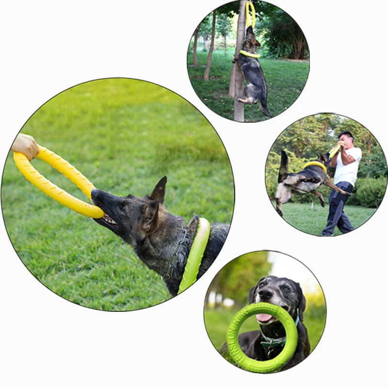 Dog Toys Pet Flying Disk Training Ring Puller