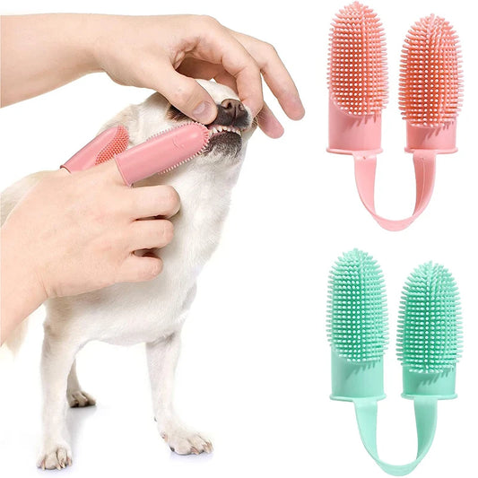 Pet Finger Toothbrush Silicone Super Soft Dog