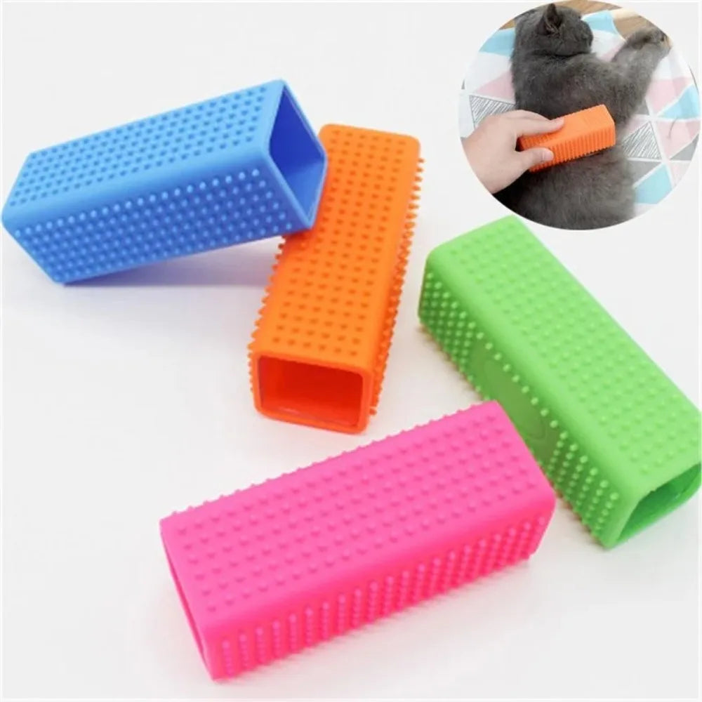 Silicone Hollow Rubber Dog Hair Brush