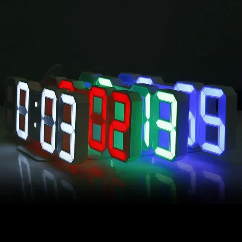 Digital Alarm Clock Wall Clock