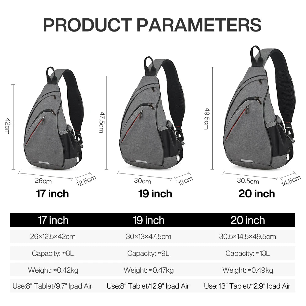 Mixi Men One Shoulder Backpack