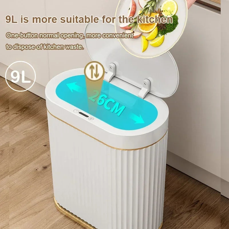 Smart dump Bathroom Trash Bin