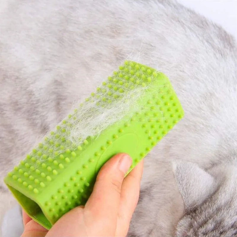 Silicone Hollow Rubber Dog Hair Brush