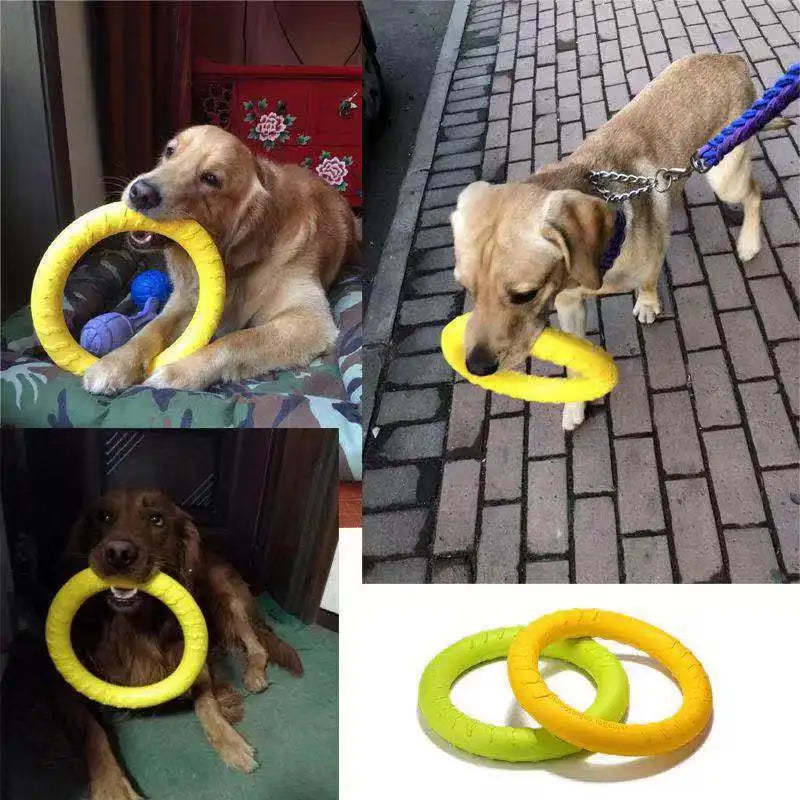 Dog Toys Pet Flying Disk Training Ring Puller