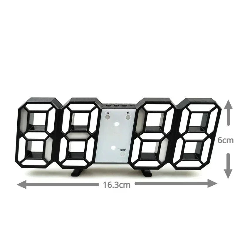 Digital Alarm Clock Wall Clock