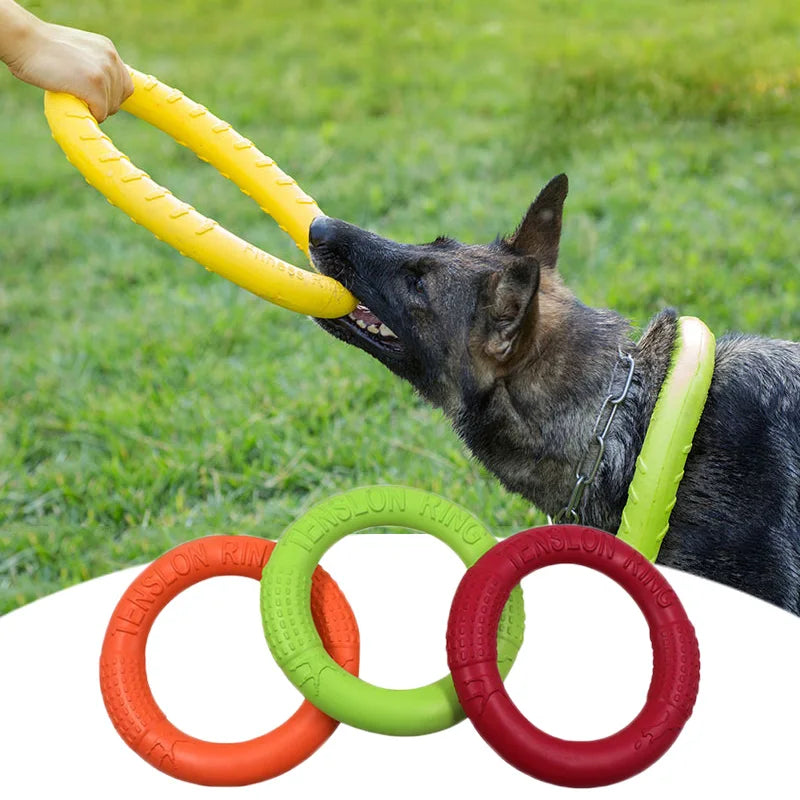 Dog Toys Pet Flying Disk Training Ring Puller