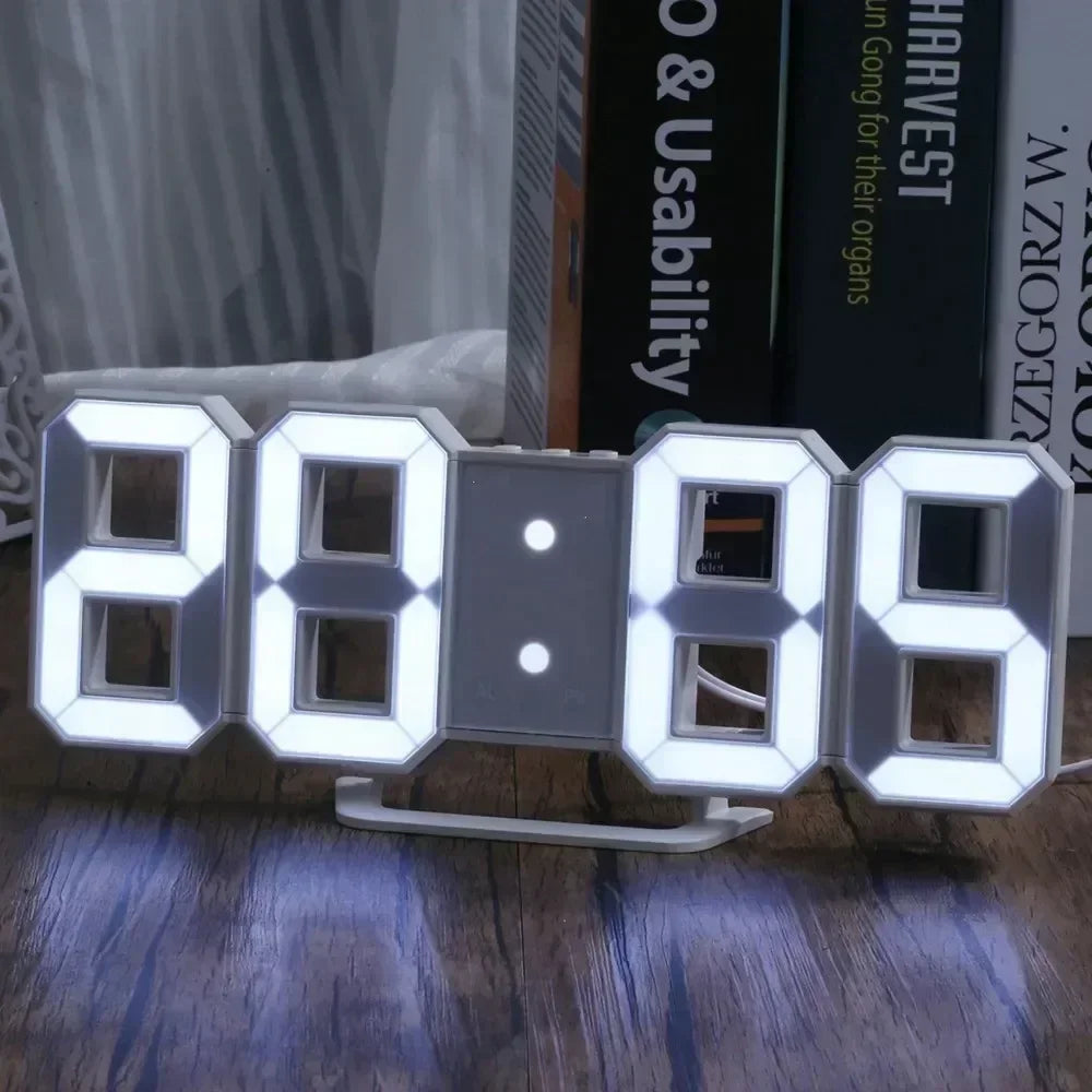 Digital Alarm Clock Wall Clock