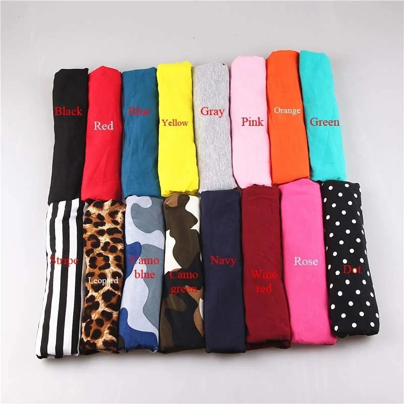 Cotton Elastic Wide Sports Headbands